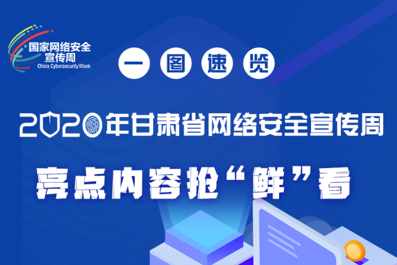 一圖速覽2020年甘肅省網(wǎng)絡(luò)安全宣傳周，亮點(diǎn)內(nèi)容搶“鮮”看！