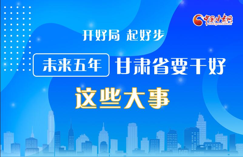 圖解丨開好局 起好步 未來五年甘肅省要干好這些大事！