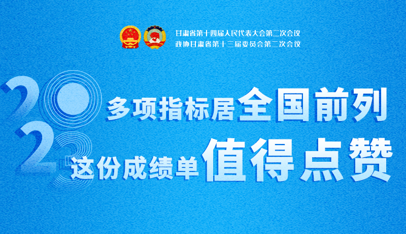 【聚焦2024甘肅兩會(huì)】3D海報(bào)|多項(xiàng)指標(biāo)居全國(guó)前列！甘肅這份成績(jī)單值得點(diǎn)贊